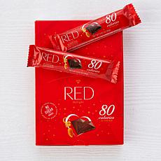 Red Chocolate 24-ct Grab & Go Milk Choc/Hazelnut Macadamia Bars AS