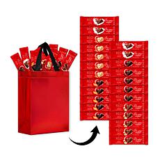 RED Chocolate 24 ct Sampler Bars w/ Tote Bag