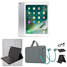 Refurbished 2018 Apple iPad 9.7" 32GB Wifi, Keyboard, Bluetooth Ear...