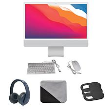 Refurbished Apple iMac 24" M1 512GB 8-Core CPU & 8-Core GPU Bundle