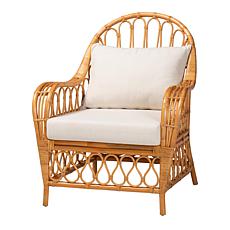Reina Natural Rattan Arm Chair 30.3"W x 31.1"D x 37.4"H