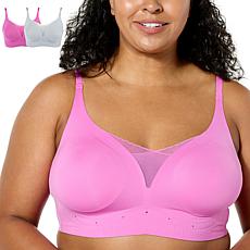 Rhonda Shear 2-pack Invisible Edge Breathable Gel Bra