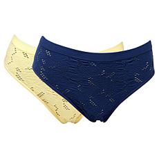 Rhonda Shear 2-pack Lace Crochet Brief