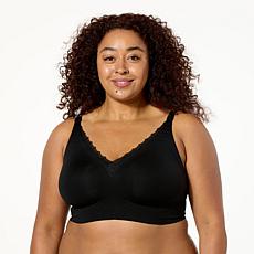 Rhonda Shear Lace-Detail Gel Bra with Back Closure