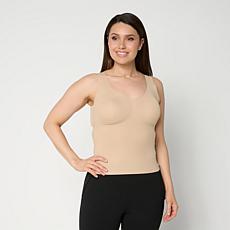 Rhonda Shear Seamless Tank with Lace Inset and Removable Pads