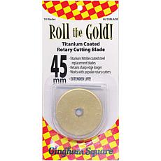 Roll The Gold! Titanium Coated Rotary Cutting Blade