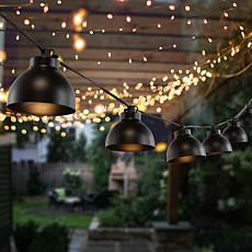 Safavieh Claudie 10-Light Black Outdoor String Light 120"