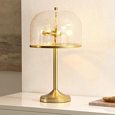 Safavieh Daye 20.5" Clear and Brass Table Lamp
