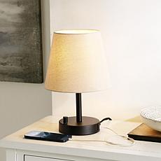 Safavieh Dexter 13.5" Black Table Lamp with USB Port