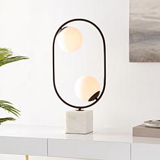 Safavieh Imrie 26.25" White and Black Table Lamp