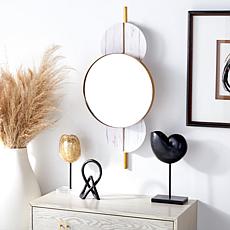 Safavieh Lavelle 16" Black and Gold Mirror