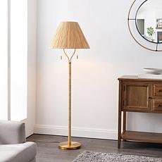 Safavieh Nola Floor Lamp with Metal & Rattan Body