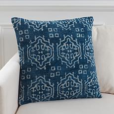 Safavieh Rez Pillow 18" x 18" Indigo Cotton