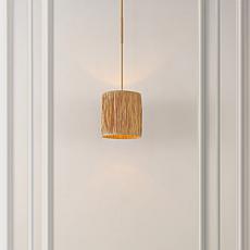 Safavieh Saija Natural and Gold Extendable Pendant Light