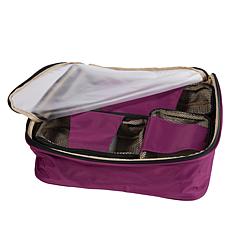 samantha brown purple luggage