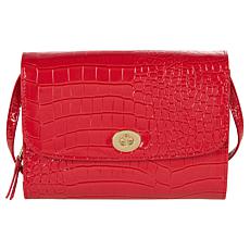 Samantha Brown To-Go Faux Croco Wallet Crossbody