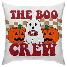 San Francisco 49ers 18'' x 18'' Boo Crew Duck Cloth Décor Pillow Cover