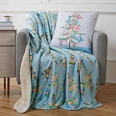 Sara B. Merry & Bright Throw & Pillow Set