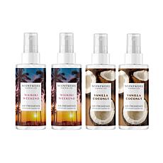 ScentWorx 4-Pack Auto Sprays Waikiki Weekend & Vanilla Coconut