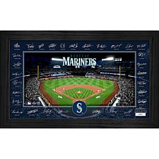 Seattle Mariners Framed 2025 Signature Field Team Roster