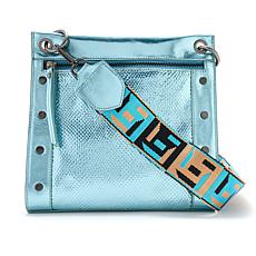 Sharif Legacy Caviar Snake-Embossed Leather Crossbody Bag