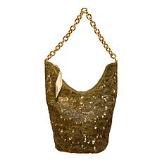Sharif Legacy Laser-cut Haircalf Leather Hobo Bag