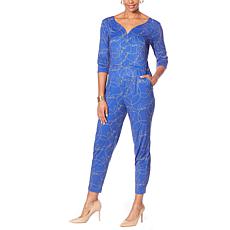 Shavonne Dorsey Azora 3/4-Sleeve Sweetheart Neckline Jumpsuit