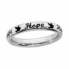 Simply Stacks™ Sterling Silver Hope Band Ring