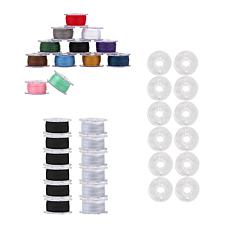 Singer Class I5J Black and White Bobbin Bundle with Assorted Thread 