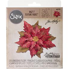 Sizzix Bigz Die with Texture Fades  - Layered Tattered Poinsettia