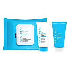 SKINN Non-Negotiables AM & PM Cleanser with Makeup Removing Cloths