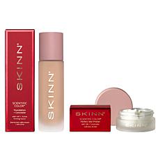 SKINN Scientific Color Peachy Medium Primer and Foundation Set AS
