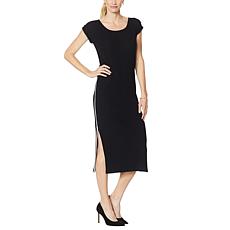 Skinnygirl Boze Midi Dress with Side Stripe