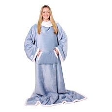 Snuggie Sherpa Blanket with Oversized Sleeves