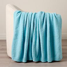 Snuggle Sac Cozy XL 50x70 Feather Yarn Knit Throw