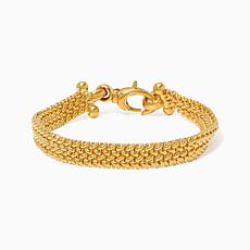 Soave Oro 14K Yellow Gold Electroform Popcorn Chain Bracelet