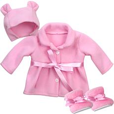 Sophia's by Teamson Kids Winter Coat, Hat and Boots Set for 15'' Dolls