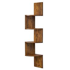 Sorbus 5-Tier Zig Zag Corner Wall Shelf 40" H