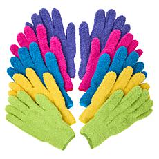 Sparkle & Shine 5-pairs of Microfiber Cleaning Gloves