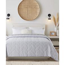 St James Home Waverly Cotton Reversible Down Alternative Blanket- King