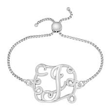 Stainless Steel Initial Chain Adjustable Bracelet
