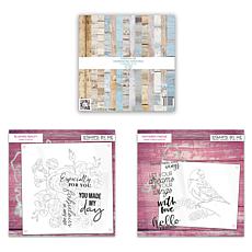 Stamps by Me You Made My Day Bird and Florals 62-piece Kit