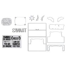 Stamps of Life Delightful A2 Stand-Up Card Stamp & Die Kit