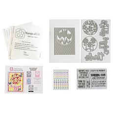 Stamps of Life Flower Frenzy A2 Card Front Stamp and Die Set