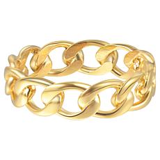 Stately Steel Cuban Chain Ring