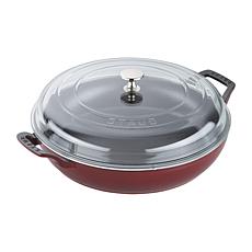Staub Cast Iron 3.5 Qt Braiser with Glass Lid