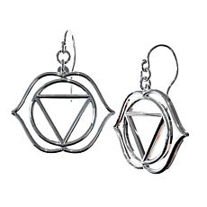 Sterling Silver Ajna Third Eye Chakra Earrings