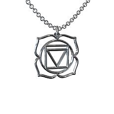 Sterling Silver Root Chakra Pendant with Chain