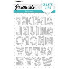 Studio Light Cutting Die Quirky Blok Alphabet Essentials 142x190x1mm 
