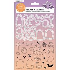 Studio Light SS Stamp & Cutting Die Halloween Sweet Stories 45PC nr.48